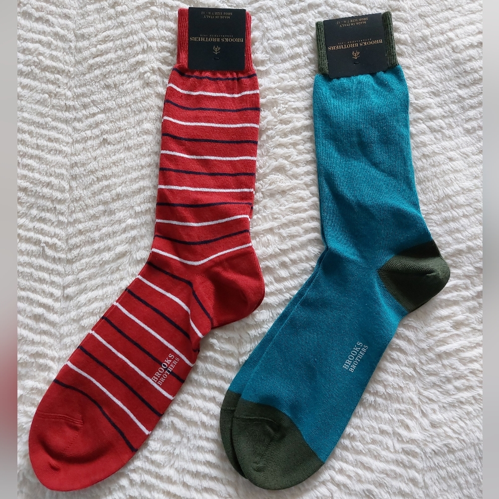 2 Brooks Brothers Socks Bundle NWT